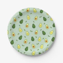 Avocado Holy Guacamole Groen Baby shower Verjaarda Papieren Bordje
