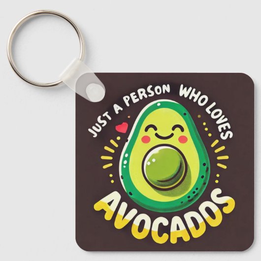 Avocado Hoodie Lover Sleutelhanger (Voorkant)