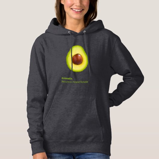 Avocado hoodie voor vrouw (Voorkant)