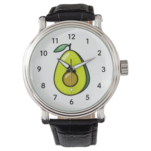 Avocado Horloge (Voorkant)