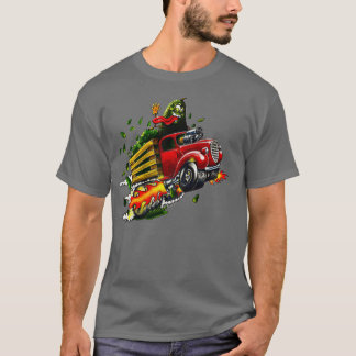 Avocado Hot Rod Food Guacamole Truck Hot Rod Avoca T-shirt