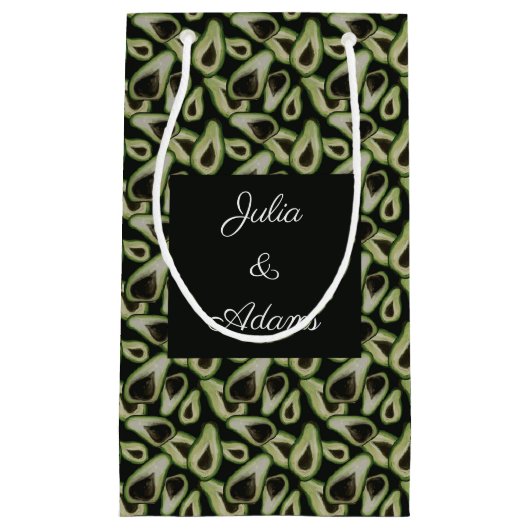 Avocado Hue Groene Cadeautas (Voorkant)