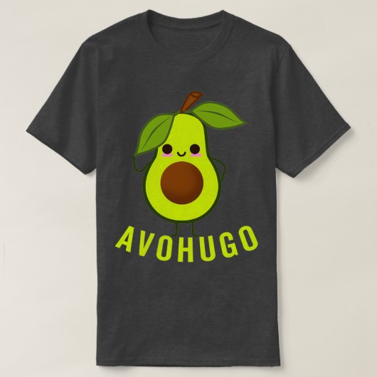 Avocado Hugging Funny Avohugo T-shirt (Design voorkant)