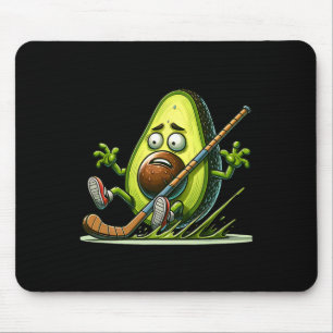 Avocado IJshockey Humor Cartoon Keeper Slip Muismat