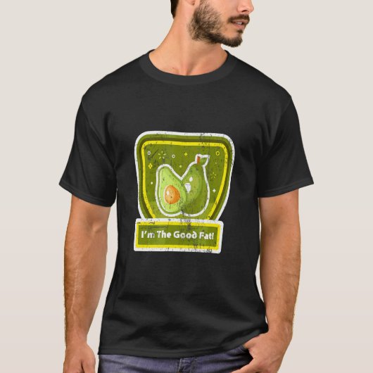 Avocado Ik ben het goede vet T-shirt (Voorkant)