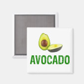 Avocado, ik hou van avocado magneet (Voorkant / Achterkant)