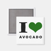 Avocado, ik hou van avocado magneet (Voorkant / Achterkant)