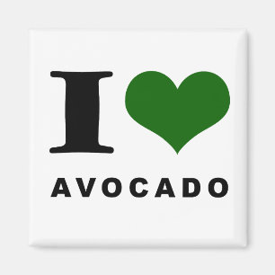 Avocado, ik hou van avocado magneet
