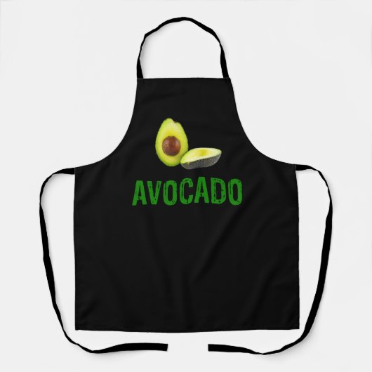 Avocado, ik hou van avocado schort (Voorkant)