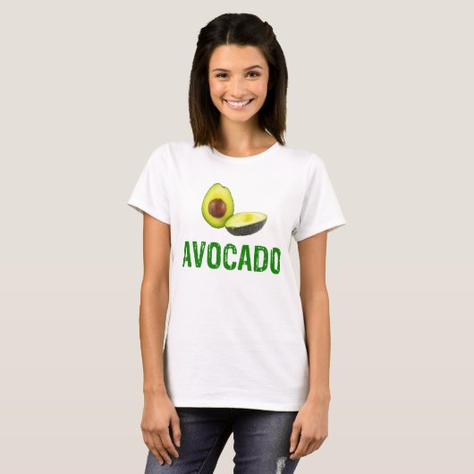 Avocado, ik hou van avocado t-shirt (Voorkant volledig)