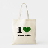 Avocado, ik hou van avocado tote bag (Achterkant)