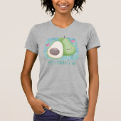 Avocado: "Ik hou van de Waterverf van Kawaii" T-shirt (Voorkant)