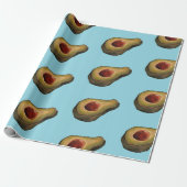 Avocado-illusie cadeaupapier (Uitgerold)