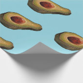 Avocado-illusie cadeaupapier (Hoek)