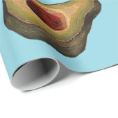 Avocado-illusie cadeaupapier (Rol Hoek)