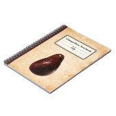  avocado illustratie gepersonaliseerde comp notitieboek (Linkerzijde)