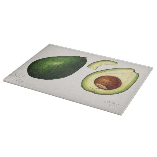 Avocado Illustratie Snijplank (Hoek)