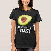 Avocado, I'm With The Toast, Couples Halloween Cos T-shirt (Voorkant)