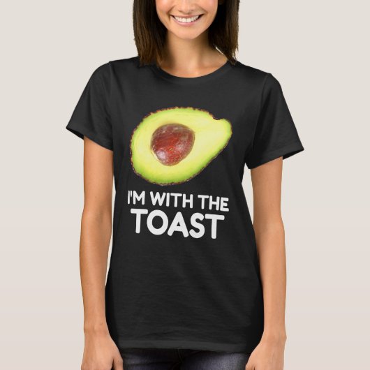 Avocado, I'm With The Toast, Couples Halloween Cos T-shirt (Voorkant)