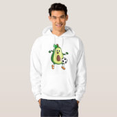 Avocado in Soccer Sports Hoodie (Voorkant volledig)
