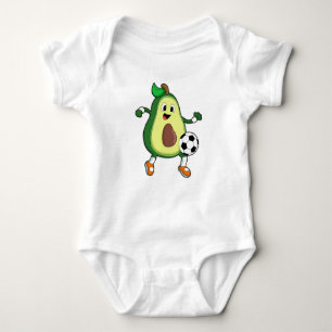 Avocado in Soccer Sports Romper
