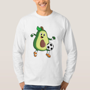 Avocado in Soccer Sports T-shirt