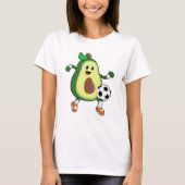 Avocado in Soccer Sports T-shirt (Voorkant)