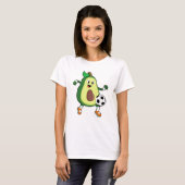 Avocado in Soccer Sports T-shirt (Voorkant volledig)