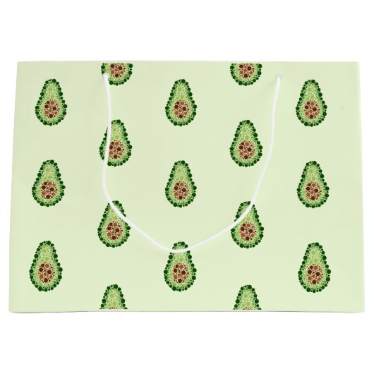 Avocado in Stippen Groot Cadeauzakje (Voorkant)