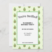 Avocado In Stippen Kaart (Achterkant)