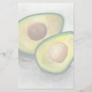 Avocado in Waterverf Briefpapier