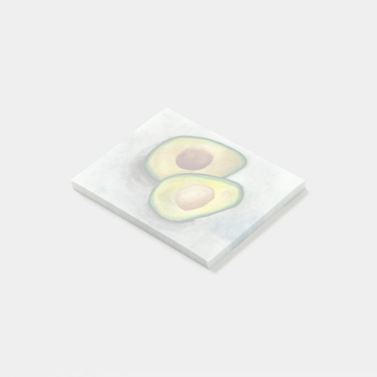 Avocado in Waterverf Post-it® Notes (Schuin)