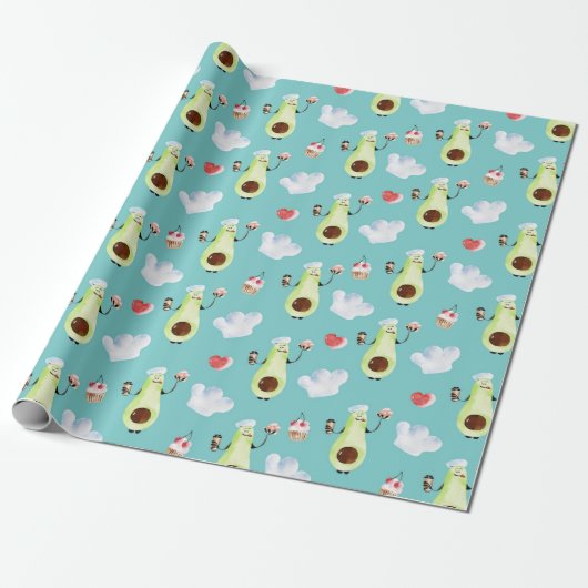 Avocado Inpakpapier (Uitgerold)