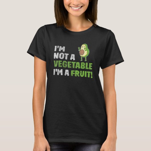Avocado Is A Fruit Or A Vegetable Funny Avocado T-shirt (Voorkant)