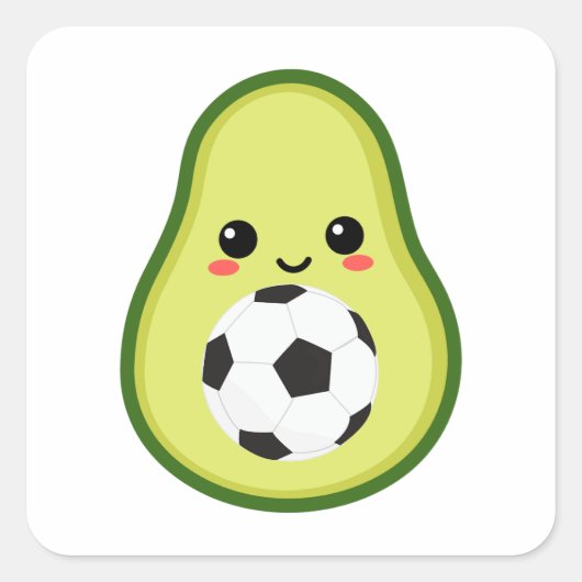 Avocado is de beste vierkante sticker (Voorkant)