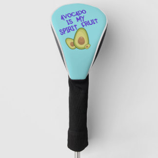 Avocado is mijn gedistilleerde fruit met typografi golfheadcover