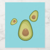 Avocado is mijn gedistilleerde fruit wijn etiket (Enkel label)