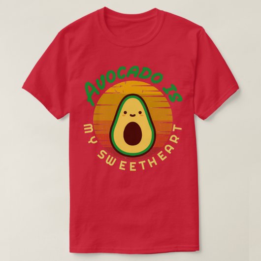 Avocado is mijn liefje Avocado Gift Vegan Vegeta T-shirt (Design voorkant)