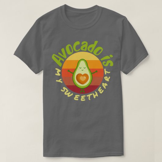 Avocado is mijn liefje Avocado Gift Vegan Vegeta T-shirt (Design voorkant)
