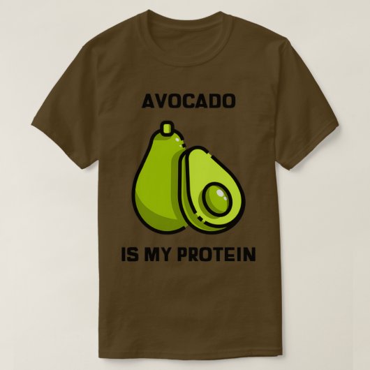 Avocado is mijn proteïne 1 t-shirt (Design voorkant)