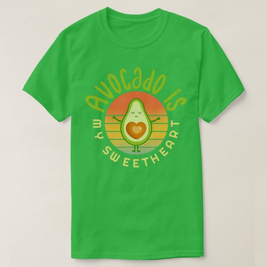 Avocado is mijn schatje Avocado Gift Vegan Vegeta T-shirt (Design voorkant)