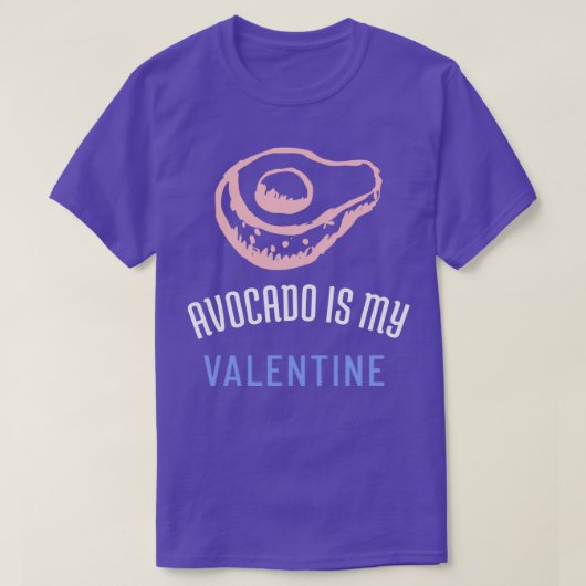 Avocado is Mijn Valentijn 44 T-shirt (Design voorkant)