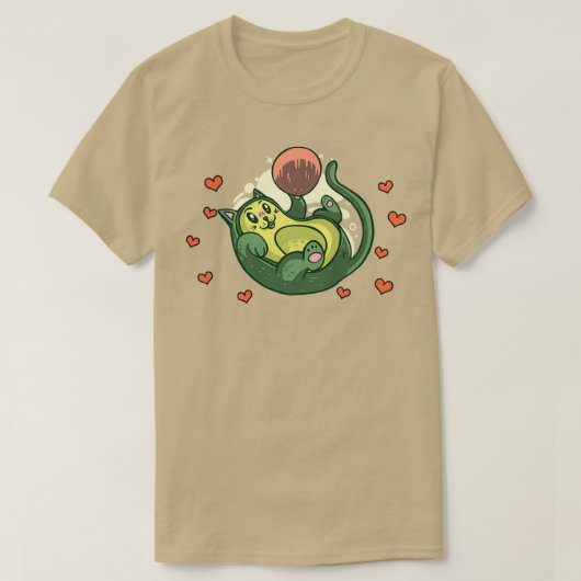 Avocado is mijn Valentijn 48 T-shirt (Design voorkant)