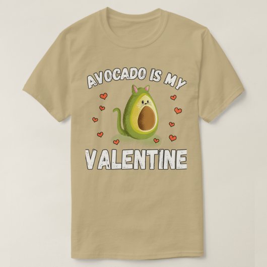 Avocado is mijn Valentijn 56 T-shirt (Design voorkant)