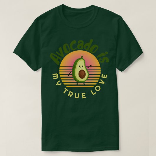 Avocado is mijn ware liefde Avocado Gift Vegan Veg T-shirt (Design voorkant)