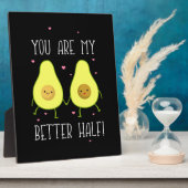 Avocado Je bent beter dan mijn helft Fotoplaat (Zijkant)