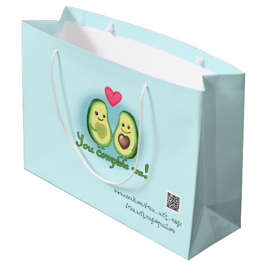 Avocado - je vult me aan groot cadeauzakje (Achterkant Gekanteld)