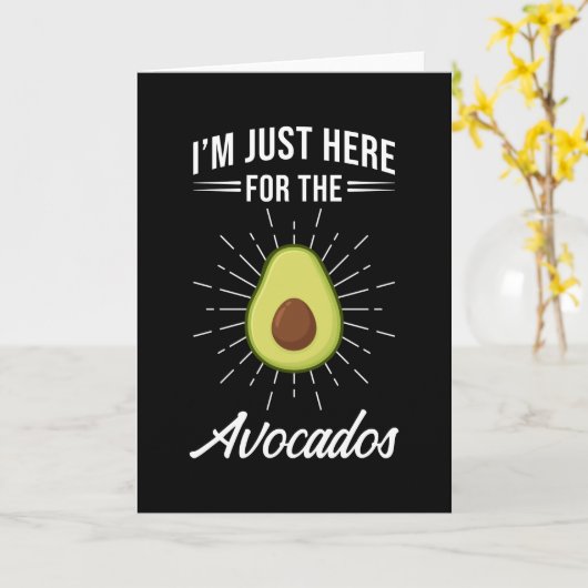 Avocado Kaart (Gele Bloem)