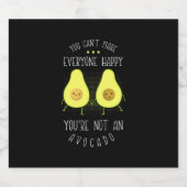 Avocado kan iedereen tevreden maken bier etiket (Enkel label)