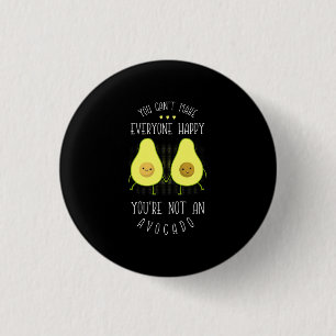 Avocado kan iedereen tevreden maken ronde button 3,2 cm
